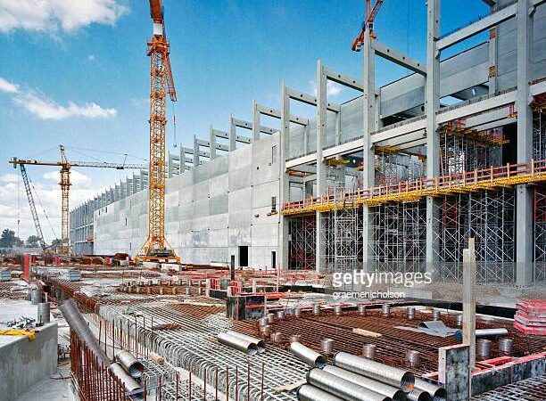 Detail of a factory under construction